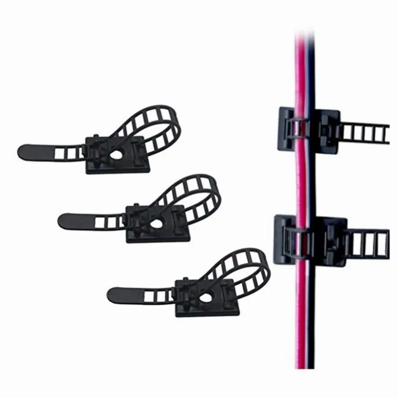 10Pcs Adjustable Cable Clips Self-Adhesive Cable Wire Clamps Straps With Optional Screw Mount for Wire management 25*18mm
10Pcs Adjustable Cable Clips Self-Adhesive Cable Wire Clamps Straps With Optional Screw Mount for Wire management 25*18mm