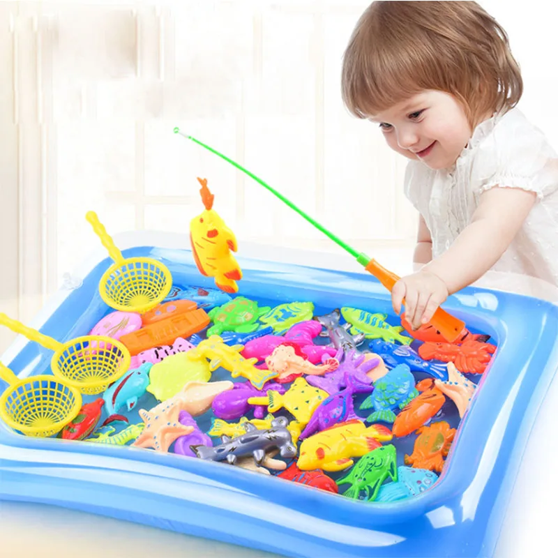 Children's 15pcs/Set Magnetic Fishing Parent-child interactive Toys Game Kids 1 Rod 1 net 13 3D Fish Baby Bath Toys outdoor toy
Children's 15pcs/Set Magnetic Fishing Parent-child interactive Toys Game Kids 1 Rod 1 net 13 3D Fish Baby Bath Toys outdoor toy