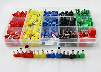 392pcs/set 11 size 5 color insulated twin cord end terminal suit cable 2*0.5-2*10mm2
392pcs/set 11 size 5 color insulated twin cord end terminal suit cable 2*0.5-2*10mm2