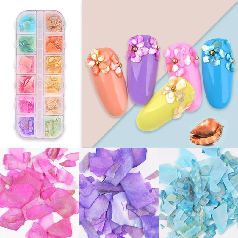 3d Charm Nail Art Decoration Slice 12 Colors Nails Abalone Shell Fragments Texture Natural Sea Shell DIY Beauty Salon Tools
3d Charm Nail Art Decoration Slice 12 Colors Nails Abalone Shell Fragments Texture Natural Sea Shell DIY Beauty Salon Tools