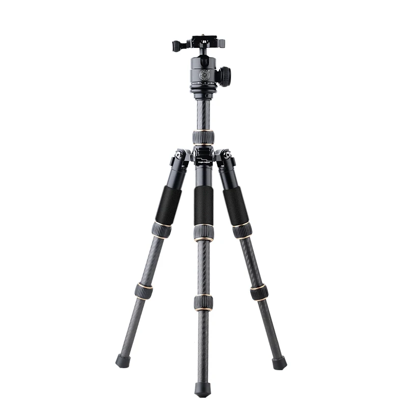 

QZSD Q166C Professional Portable Travel Carbon Fiber Table Mini Tripod Monopod Stand With Ball Head For SLR DSLR Digital Camera