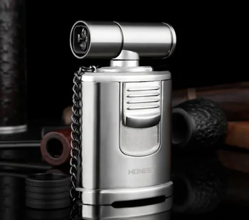 Super Turbo Jet Butane Torch inflatable 1300 C 4 Flames Cigar Lighter Gas Tobacco Pipe Cigarette Lighter Stainless Steel LFB700
Super Turbo Jet Butane Torch inflatable 1300 C 4 Flames Cigar Lighter Gas Tobacco Pipe Cigarette Lighter Stainless Steel LFB700