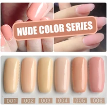 MIZHSE Colori Nude Lacca Gel Set Smalti Nagellak Gel UV LED Gellak Bisogno di Forme Per L'estensione Delle Unghie Lime UN Ongle professionel(China)