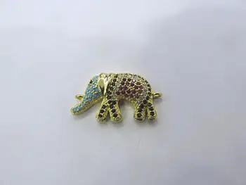 6pcs Elephant Diamond Crystal Eyes Micro Crystal Pave Diamond Animals charm bracelet connectors with double loops 20-30mm
6pcs Elephant Diamond Crystal Eyes Micro Crystal Pave Diamond Animals charm bracelet connectors with double loops 20-30mm
