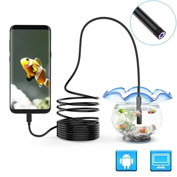Micro USB Android Endoscope Waterproof Borescope Inspection Camera 6 LEDs Snake Cable USB Adapter 5.5mm/7mm Lens 1M/2M Length
Micro USB Android Endoscope Waterproof Borescope Inspection Camera 6 LEDs Snake Cable USB Adapter 5.5mm/7mm Lens 1M/2M Length