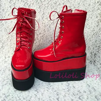 Princess sweet lolita shoes Lolilloliyoyo antaina Japanese design shoes custom thick bottom red bright skin high-top shoes 1391n
Princess sweet lolita shoes Lolilloliyoyo antaina Japanese design shoes custom thick bottom red bright skin high-top shoes 1391n