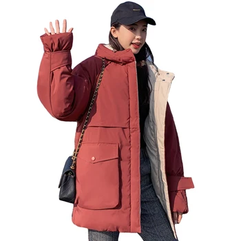 New Design 2019 Women Winter Jacket Hooded With Two Pockets Oversized Loose Female Long Parka Padded Warm Coat
New Design 2019 Women Winter Jacket Hooded With Two Pockets Oversized Loose Female Long Parka Padded Warm Coat