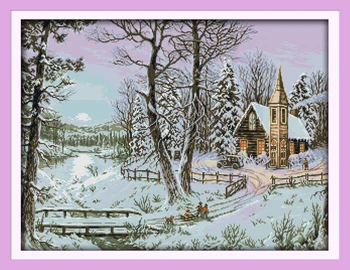 The winter snowscape Counted 11CT Printed 14CT Cross Stitch Set DIY Chinese Cotton Cross-stitch Kit Embroidery Needlework
The winter snowscape Counted 11CT Printed 14CT Cross Stitch Set DIY Chinese Cotton Cross-stitch Kit Embroidery Needlework