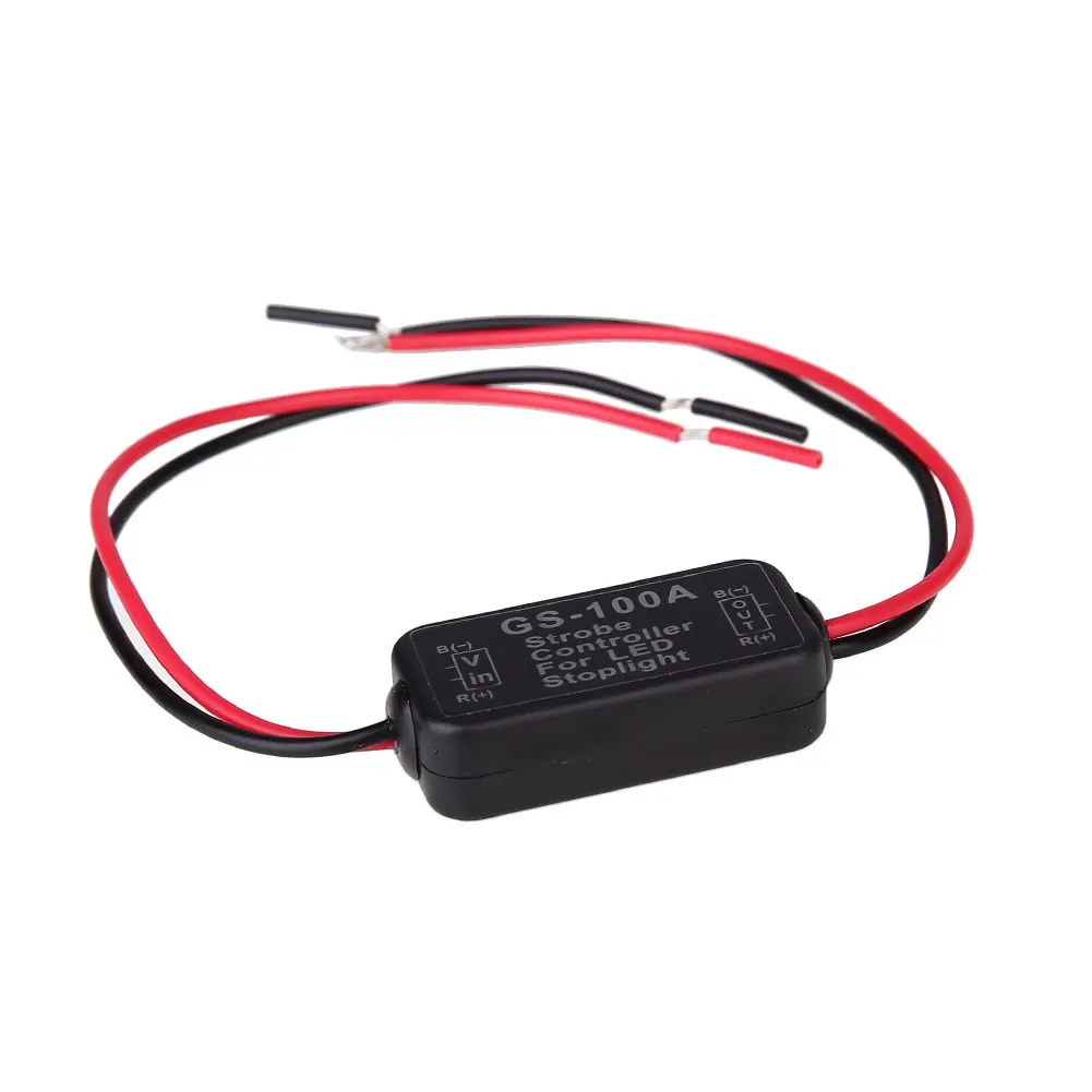 Vehemo GS-100A 8-30V Flash Strobe Controller Flasher Module For Flashing LED Back Rear Brake Stop Light Lamp Car Accessories
Vehemo GS-100A 8-30V Flash Strobe Controller Flasher Module For Flashing LED Back Rear Brake Stop Light Lamp Car Accessories