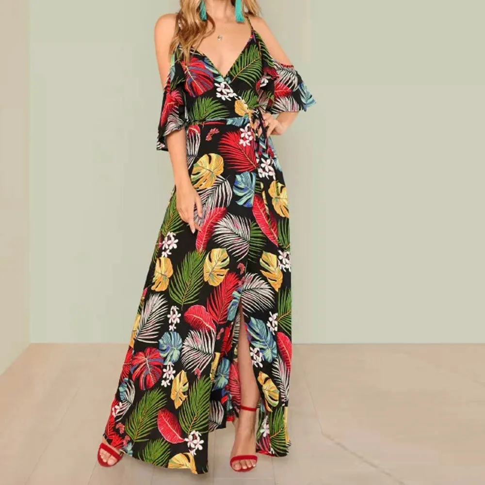 New Arrivals Summer Fashion Women Sexy Printing Off Shoulder Floral Dress Ladies Long Maxi Dress Beach Holiday Slip Dress
New Arrivals Summer Fashion Women Sexy Printing Off Shoulder Floral Dress Ladies Long Maxi Dress Beach Holiday Slip Dress
