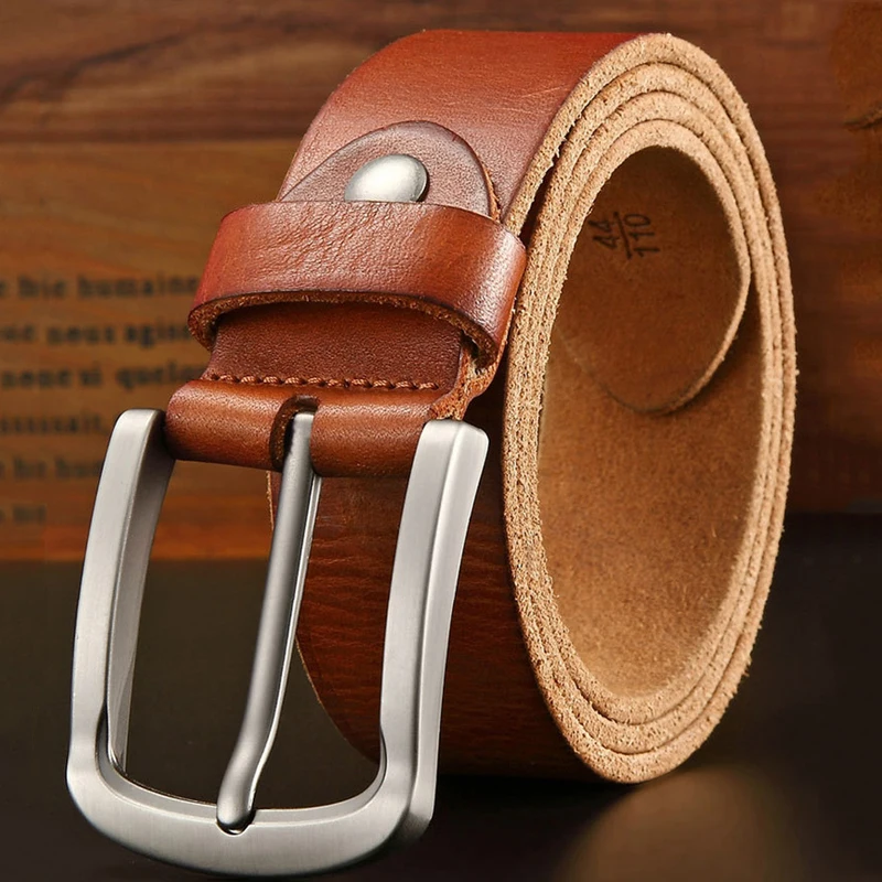 new Luxury belt men's belts pronged buckle man's genuine leather strap for jean high quality wide brown color crazy horse
new Luxury belt men's belts pronged buckle man's genuine leather strap for jean high quality wide brown color crazy horse