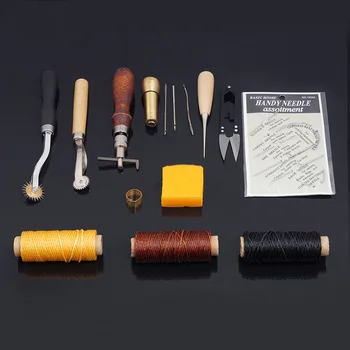 Leather Craft Tool Set Hand Sewing Stitching Carving Work Saddle Groove Scissors Carving Wax Line Group Diy Leather Craft Tools
Leather Craft Tool Set Hand Sewing Stitching Carving Work Saddle Groove Scissors Carving Wax Line Group Diy Leather Craft Tools