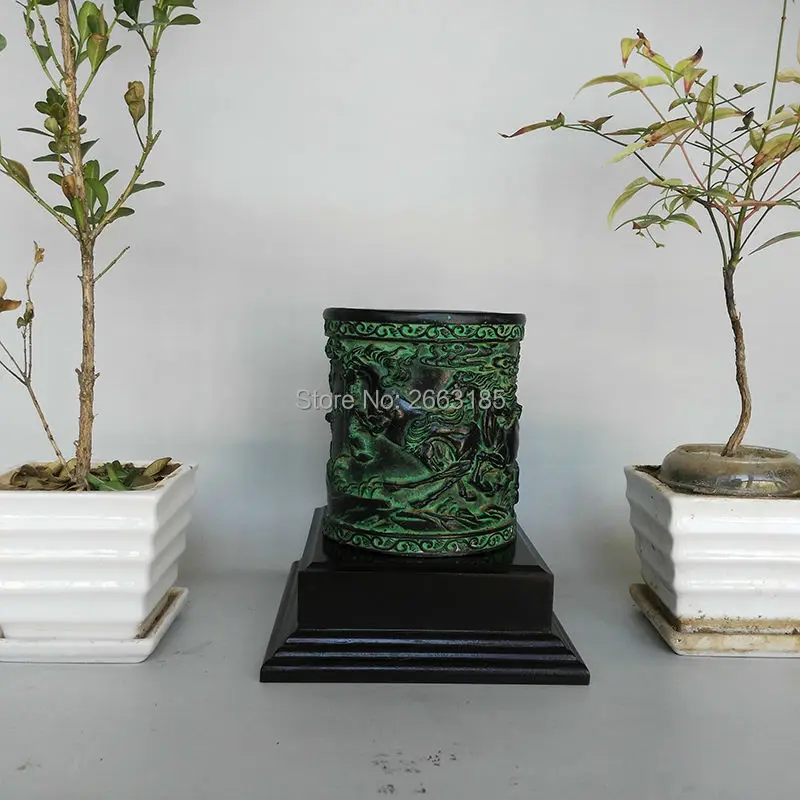 Free shipping Chinese Antique Bronze Eight Horse Picture Brush Pot Home Decoration Beautiful Collection
Free shipping Chinese Antique Bronze Eight Horse Picture Brush Pot Home Decoration Beautiful Collection