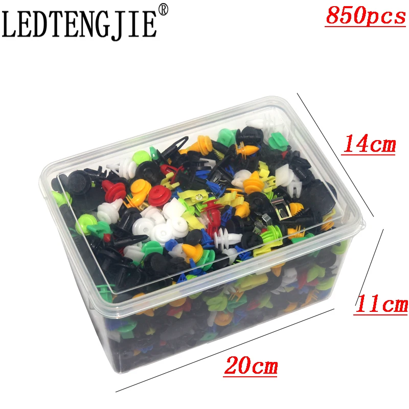LEDTENGJIE 850 pcs Mixed Auto Fastener Vehicle Car Bumper Clips Retainer Rivet Door Panel Fender Liner Car clips For Most Cars
LEDTENGJIE 850 pcs Mixed Auto Fastener Vehicle Car Bumper Clips Retainer Rivet Door Panel Fender Liner Car clips For Most Cars