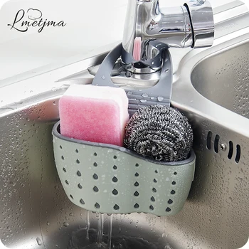 LMETJMA Useful Suction Cup Sink Shelf Rack Kitchen Storage