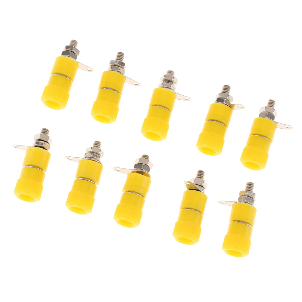 10 pieces 4mm Banana Plug Socket Jack Banana Binding Post Connector Terminal Amplifier Terminal Connector Binding Post Plug 10 pieces 4mm Banana Plug Socket Jack Banana Binding Post Connector Terminal Amplifier Terminal Connector Binding Post Plug