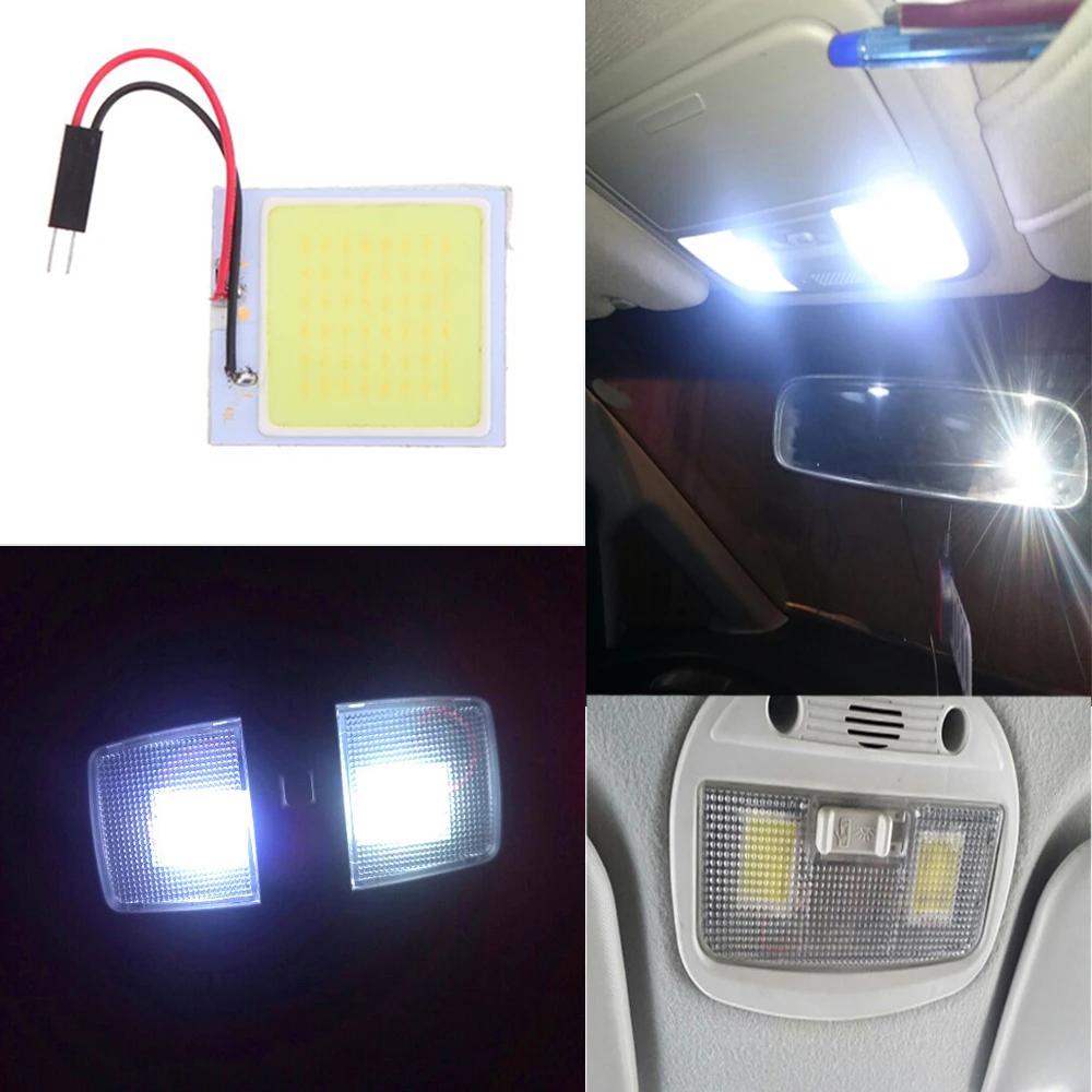 White T10 Cob 48 SMD Car Led Vehicle Panel Lamps Auto Interior DC 12V Reading Lamp Bulb Light Dome Festoon
White T10 Cob 48 SMD Car Led Vehicle Panel Lamps Auto Interior DC 12V Reading Lamp Bulb Light Dome Festoon