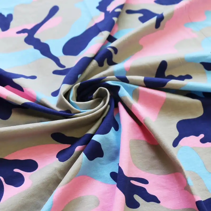 camouflage jersey fabric