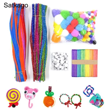 600pcs Pipe Cleaners Set Including Chenille Stems Wiggle Googly Eyes Pom Poms Craft Sticks for Kids DIY Craft Supplies
600pcs Pipe Cleaners Set Including Chenille Stems Wiggle Googly Eyes Pom Poms Craft Sticks for Kids DIY Craft Supplies