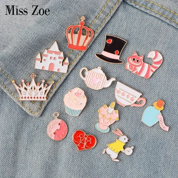 Miss Zoe 14pcs/set Alice's Adventures in Wonderland Brooches Button Pins Denim Jacket Pin Badge Jewelry Gift for Kids Girls
Miss Zoe 14pcs/set Alice's Adventures in Wonderland Brooches Button Pins Denim Jacket Pin Badge Jewelry Gift for Kids Girls