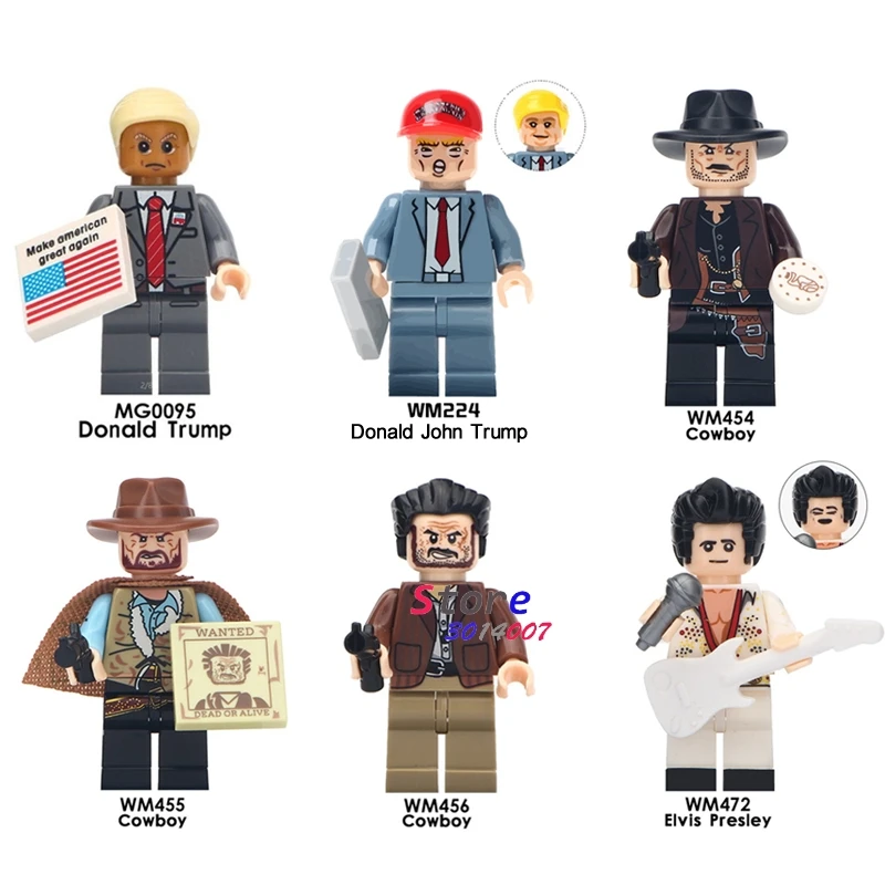 50pcs Donald Trump Aron Cowboy Halloween The Horror Theme Movie building blocks bricks friends toys for boys
50pcs Donald Trump Aron Cowboy Halloween The Horror Theme Movie building blocks bricks friends toys for boys