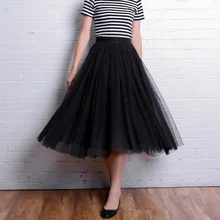 2021 Autumn Summer Vintage Tulle Skirt Women Elastic High Waist Mesh Skirts Long Pleated Tutu Skirt Female Jupe Longue
2021 Autumn Summer Vintage Tulle Skirt Women Elastic High Waist Mesh Skirts Long Pleated Tutu Skirt Female Jupe Longue