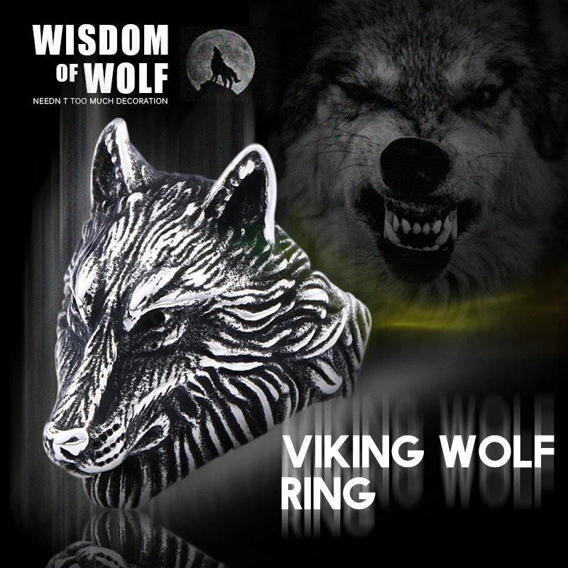 Beier 316L Stainless Steel nose viking Amulet wolf head Man ring Odin 's Symbol for scandinavian wholesale fashion jewelry LR649
Beier 316L Stainless Steel nose viking Amulet wolf head Man ring Odin 's Symbol for scandinavian wholesale fashion jewelry LR649