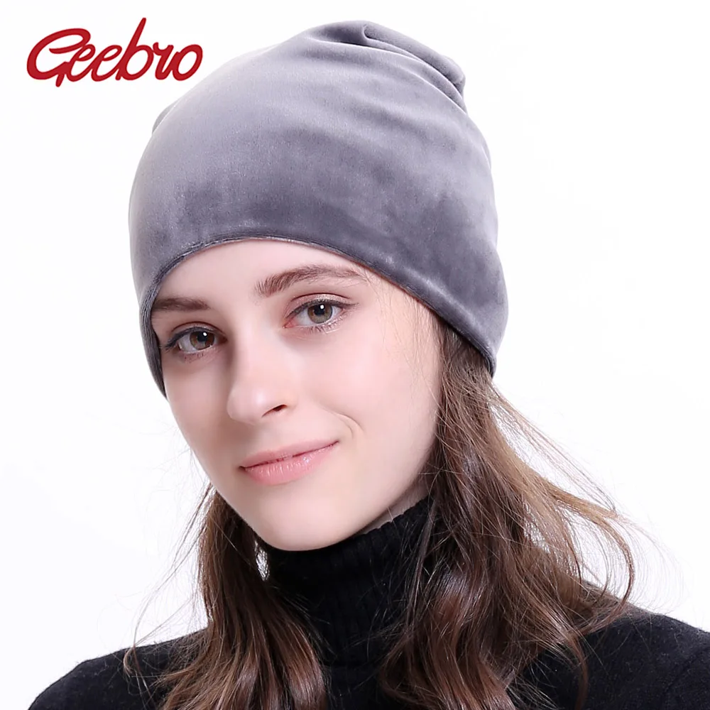 Geebro Brand Women's Beanie Hat Winter Velour Warm Slouchy Beanie for Women Autumn Velvet Balaclava Female Skullies Hat DQ034
Geebro Brand Women's Beanie Hat Winter Velour Warm Slouchy Beanie for Women Autumn Velvet Balaclava Female Skullies Hat DQ034
