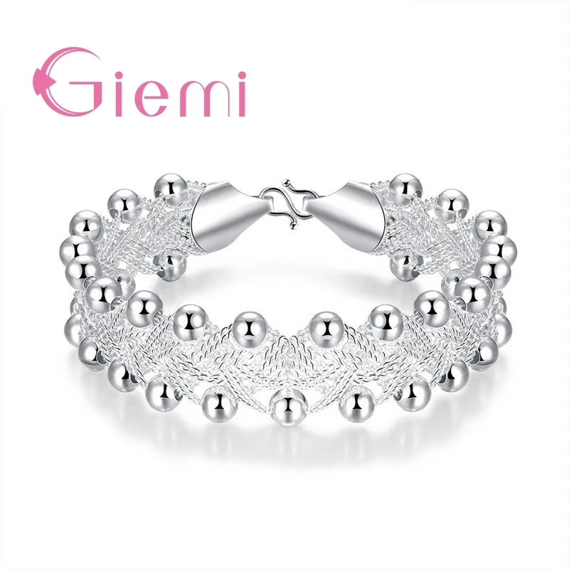 Simple Design Elegant Pure Silver Bracelet Bangles For Women Female Silver Sparkling Shiny Jewelry Wedding Engagement Gifts
Simple Design Elegant Pure Silver Bracelet Bangles For Women Female Silver Sparkling Shiny Jewelry Wedding Engagement Gifts