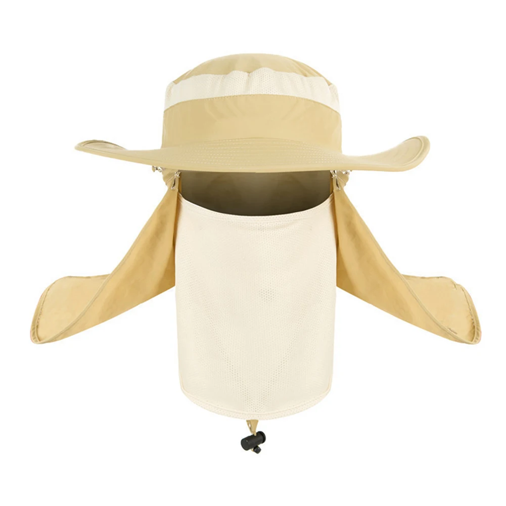 Removable Neck Wide Brim UV Protection Camping Sun Hiking Fishing Cap Adjustable Chin Strap Face Mask Protector Breathable
Removable Neck Wide Brim UV Protection Camping Sun Hiking Fishing Cap Adjustable Chin Strap Face Mask Protector Breathable