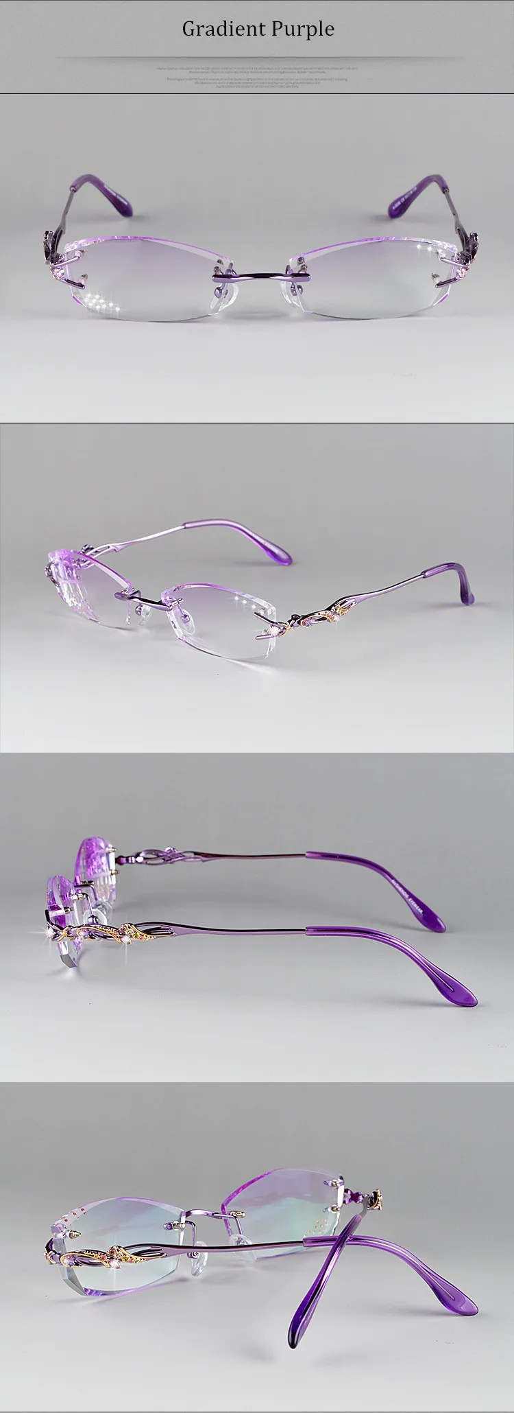 Chashma Ochki Rimless Eyeglasses Side View