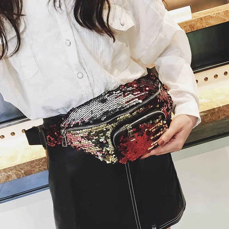 Fashion Pockets Sequins Waist Bag Satchel Multifunctional Storage Cosmetic Bag MUG88
Fashion Pockets Sequins Waist Bag Satchel Multifunctional Storage Cosmetic Bag MUG88