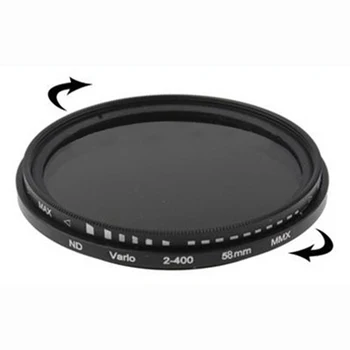 58mm ND Filter Fader Neutral Density Adjustable ND2 to ND400 Variable Filter for Canon Nikon DSLR Camera
58mm ND Filter Fader Neutral Density Adjustable ND2 to ND400 Variable Filter for Canon Nikon DSLR Camera
