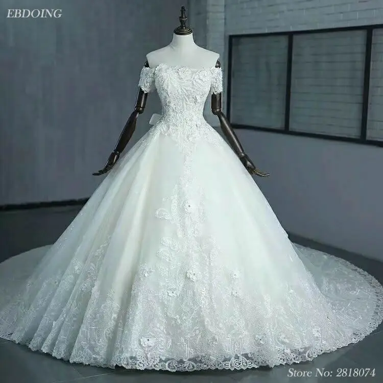 Real Photo Vestidos De Novia Ball Gown Wedding Dress Boat Neck Short Sleeves Lace Up Plus Size With Beaded Lace Appliques
Real Photo Vestidos De Novia Ball Gown Wedding Dress Boat Neck Short Sleeves Lace Up Plus Size With Beaded Lace Appliques