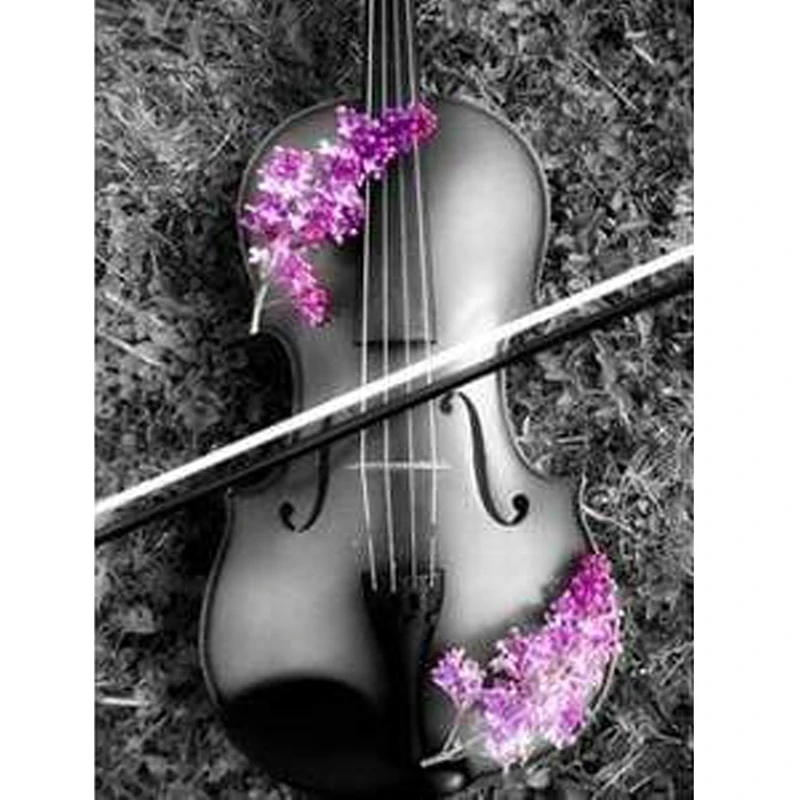 GLymg Diy Diamond Embroidery Wild Lilacs Violet Violin Craft Painting Embroidery 5D Diamond Painting Kit Wall Arts Decor 
GLymg Diy Diamond Embroidery Wild Lilacs Violet Violin Craft Painting Embroidery 5D Diamond Painting Kit Wall Arts Decor