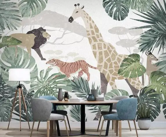 Wallpaper Nordic fabric tropical plant animal giraffe TV background wall paper home decoration bedroom 3d wallpaper mural
Wallpaper Nordic fabric tropical plant animal giraffe TV background wall paper home decoration bedroom 3d wallpaper mural
