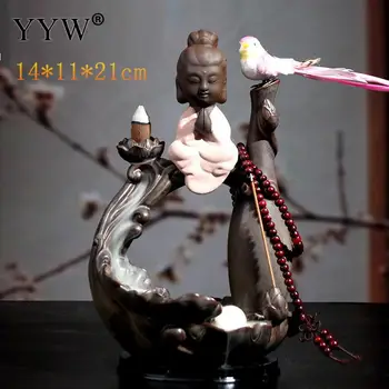 Bird Incense Burner Backflow Censer Smoke Waterfall Incense Holder Censer Exquisite Crafts Ceramic Home Office Buddhist Decor
Bird Incense Burner Backflow Censer Smoke Waterfall Incense Holder Censer Exquisite Crafts Ceramic Home Office Buddhist Decor
