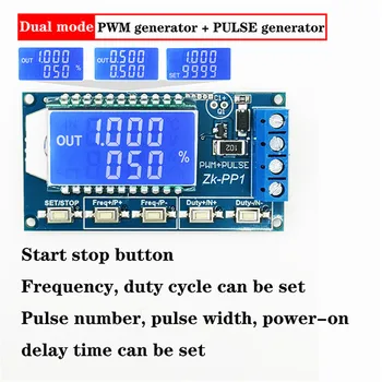 Dual mode PWM pulse number frequency duty cycle adjustable generator module square wave rectangular wave
Dual mode PWM pulse number frequency duty cycle adjustable generator module square wave rectangular wave