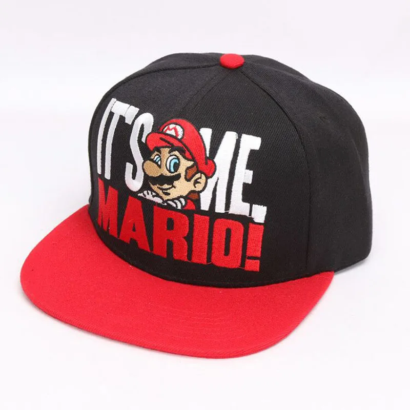 Game Super Mario Bros Hat It's Me Mario Snapback Adjustable Baseball Caps Casual Summer Sunshade Hats Hip Hop Flat Caps
Game Super Mario Bros Hat It's Me Mario Snapback Adjustable Baseball Caps Casual Summer Sunshade Hats Hip Hop Flat Caps