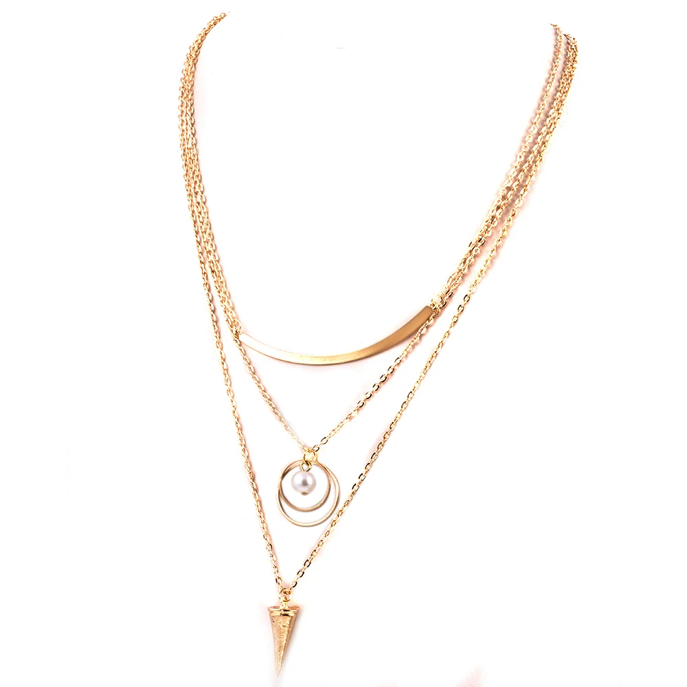 IF YOU Multilayer Chain Necklace Trendy Punk Style Miracle Necklaces Women Imitation Pearl Jewelry Gold Color Jewelry
IF YOU Multilayer Chain Necklace Trendy Punk Style Miracle Necklaces Women Imitation Pearl Jewelry Gold Color Jewelry