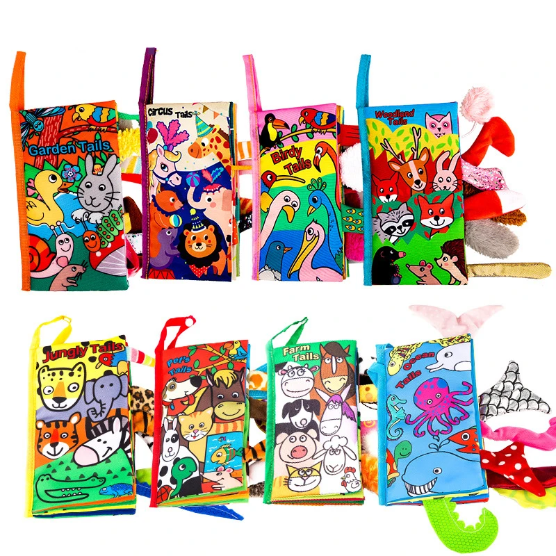 Baby Cloth Book Toys Early Learning Educational Toys with Tiger Dinosaur Animals Tails Soft Cloth Development Books Best Gift
Baby Cloth Book Toys Early Learning Educational Toys with Tiger Dinosaur Animals Tails Soft Cloth Development Books Best Gift