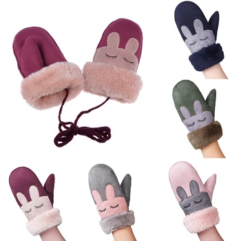 Kids cute cartoon rabbit suede gloves winter warm thick hanging anti-lost hand silky gloves
Kids cute cartoon rabbit suede gloves winter warm thick hanging anti-lost hand silky gloves