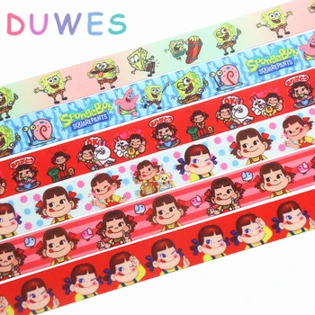 DUWES 50yards cartoon printed grosgrain Ribbon Accessory hairbow headwear decoration Wholesale OEM D1037
DUWES 50yards cartoon printed grosgrain Ribbon Accessory hairbow headwear decoration Wholesale OEM D1037