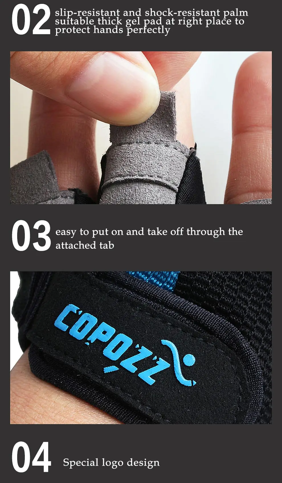shock absorbing bike gloves