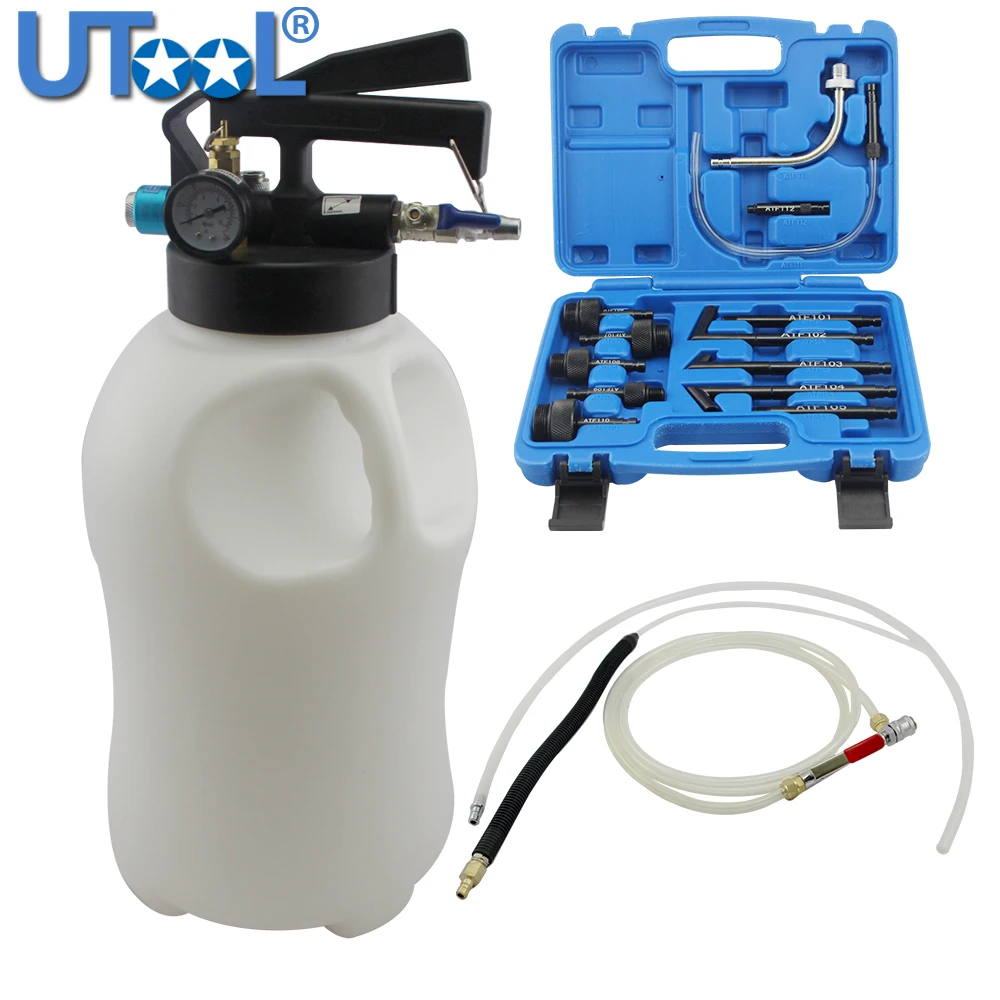 10L Pneumatic Transmission Oil Filling Tool Fluid Extractor Dispenser Refill Pump Tool Kit With 13pcs ATF Adaptor
10L Pneumatic Transmission Oil Filling Tool Fluid Extractor Dispenser Refill Pump Tool Kit With 13pcs ATF Adaptor
