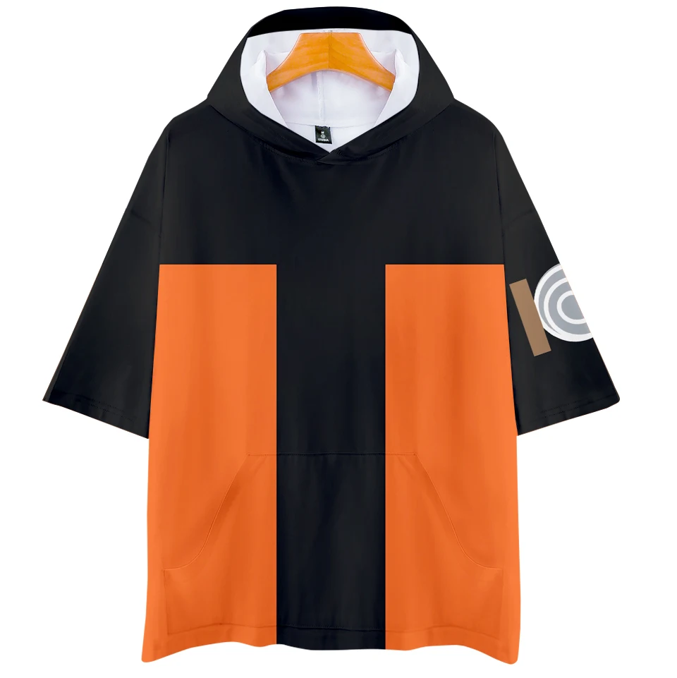 Naruto clothes Uzumaki Naruto juvenile cos hot short-sleeved hooded T-shirt unisex couple love parent-child cosplay
Naruto clothes Uzumaki Naruto juvenile cos hot short-sleeved hooded T-shirt unisex couple love parent-child cosplay