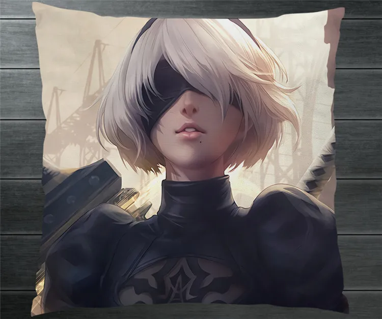 NieR Automata YoRHa 2B Cartoon Two Side 40x40cm Pillowcase Pillow Case Cover Cushion Cosplay Manga Gift BED/SOFA/CAR Decor P15
NieR Automata YoRHa 2B Cartoon Two Side 40x40cm Pillowcase Pillow Case Cover Cushion Cosplay Manga Gift BED/SOFA/CAR Decor P15
