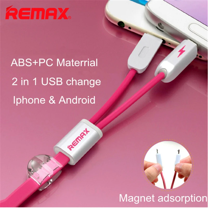 Original remax 2 in 1 Data Cable ios / Micro USB Universal Magnet Adsorption for iPhone X 6 6s 7 8 Plus huawei Xiaomi Samsung S9
Original remax 2 in 1 Data Cable ios / Micro USB Universal Magnet Adsorption for iPhone X 6 6s 7 8 Plus huawei Xiaomi Samsung S9