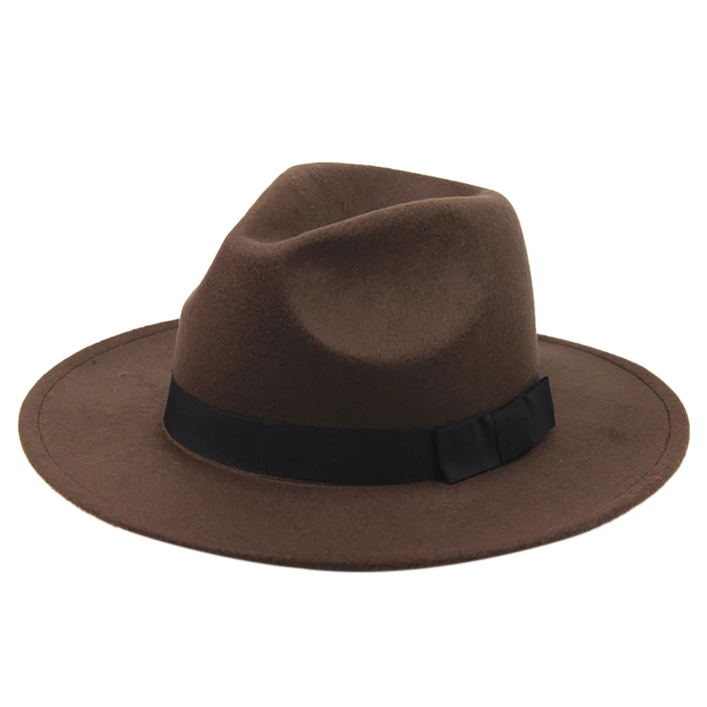 5 Colors Wool Fedora Panama Hat Men Women Winter Wide Brim Felt Church Jazz Cap Ribbon Elegant Trilby Hats Black Red Vintage Hot
5 Colors Wool Fedora Panama Hat Men Women Winter Wide Brim Felt Church Jazz Cap Ribbon Elegant Trilby Hats Black Red Vintage Hot