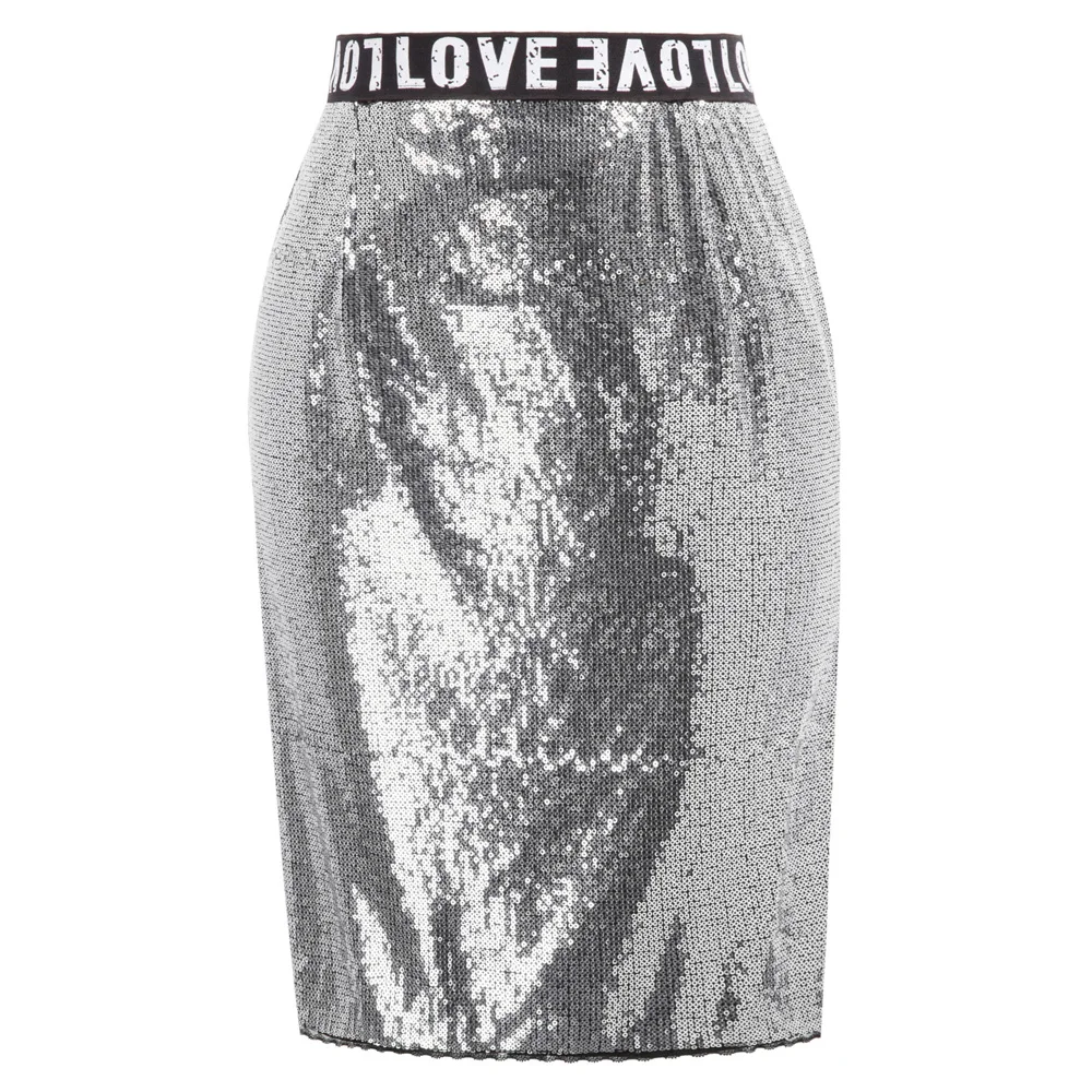 Women's Sparking Sequined skirt Elastic Waist Side Split letter pattern sexy club casual ladies mini short Hips-Wrapped Skirt
Women's Sparking Sequined skirt Elastic Waist Side Split letter pattern sexy club casual ladies mini short Hips-Wrapped Skirt